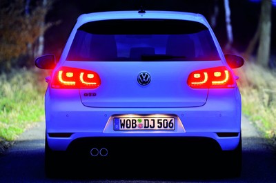 Volkswagen Golf GTD mit LED-Rückleuchten. 