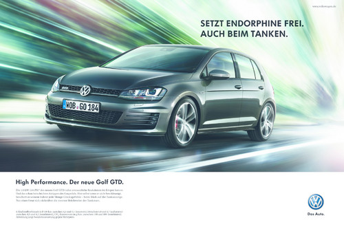 Volkswagen Golf GTD Werbekampagne &quot;High Performance&quot;.
