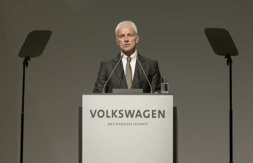 Volkswagen-Hauptversammlung 2017: Vorstandsvorsitzender Matthias Müller.