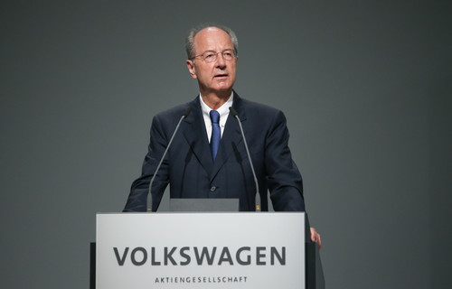 Volkswagen-Jahreshauptversammlung 2016: Hans Dieter Pötsch. 
