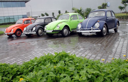 Volkswagen Käfer-Treffen in Indien.