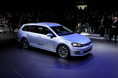 Volkswagen-Konzernabend Genf 2013: Volkswagen Golf Variant Blue Motion TDI.