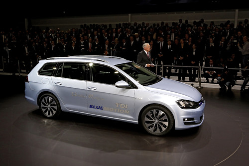 Volkswagen-Konzernabend Genf 2013: Volkswagen Golf Variant Blue Motion TDI.