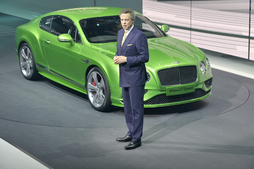 Volkswagen-Konzernabend in Genf 2015: Bentley New GT Speed.