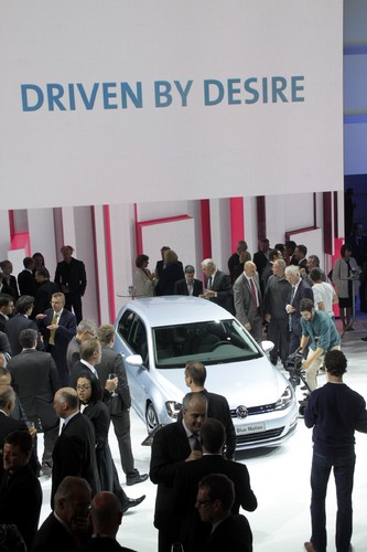 Volkswagen-Konzernabend in Paris: der neue Golf.