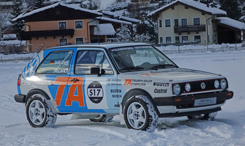 Volkswagen Rallye-Golf 2 beim GP Ice Race.