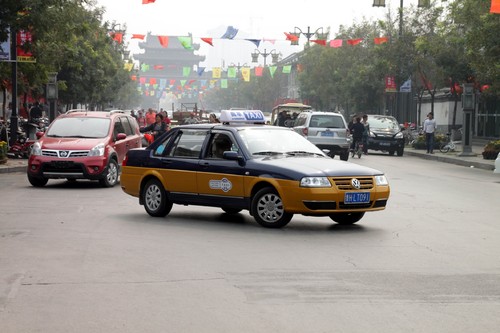 Volkswagen Santana als chinesisches Taxi.