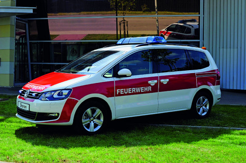 Volkswagen Sharan als Feuerwehrkommandowagen.