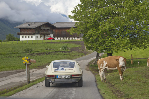 Volkswagen SP2 auf der Kitzbüheler Alpenrallye.