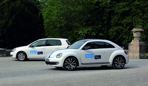 Volkswagen startet in Hannover das Carsharing-Projekt „Quicar – Share a Volkswagen“.