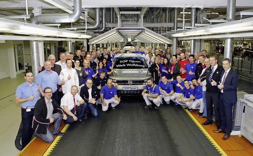 Volkswagen startet Serienproduktion des neuen Tiguan in Wolfsburg.
