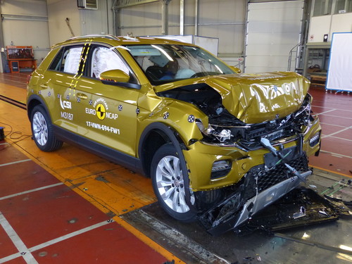 Volkswagen T-Roc im Euro-NCAP-Crashtest.