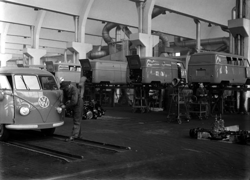 Volkswagen Transporter-Fertigung 1950.