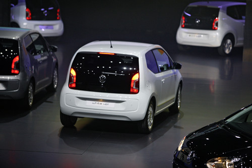 Volkswagen Up bei der VW-Vorabendversanstaltung &quot;Driving Diversity&quot;.