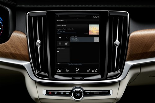 Volvo integriert den Musik-Streamingdienst Spotify in sein Bediensystem Sensus.