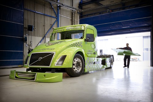 Volvo-Rekordfahrzeug „Mean Green“.