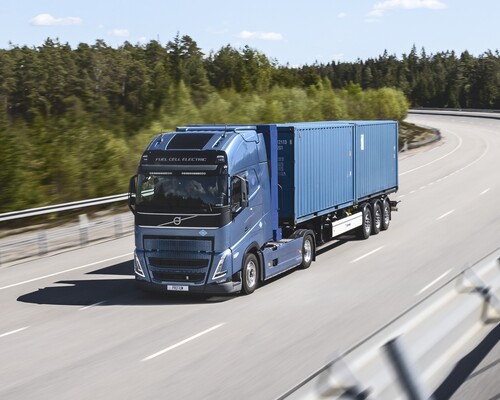Volvo testet schwere Brennstoffzellen-Lkw.