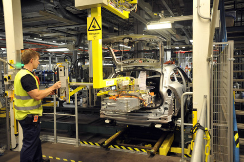 Volvo V60 Plug-in-Hybrid Produktion.