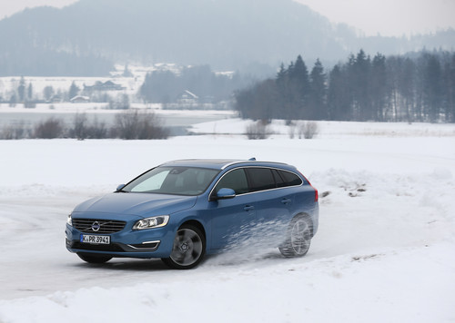 Volvo-Winterspiele: Volvo V60 T6.