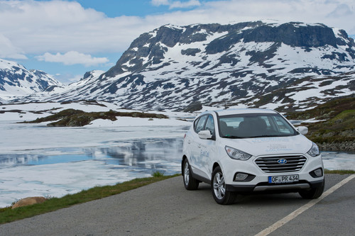Von Bergen nach Bozen mit dem Hyundai ix 35 Fuel Cell.