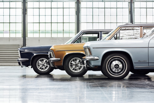 Von links: Opel Kapitän (1969), Opel Admiral (1972) und Opel-Diplomat (1969).