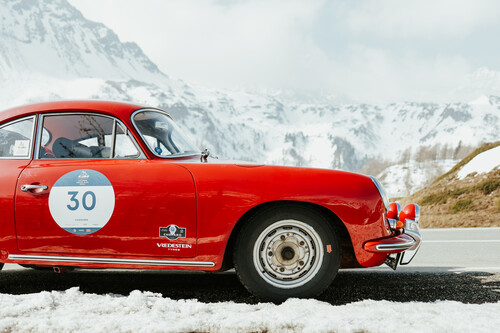 Vredestein ist offizielle Reifenmarke der Mille Miglia und ihrer Ableger wie der „Coppa delle Alpi“.