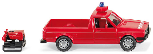 VW Caddy I von Wiking als Feuerwehr-Pick-up.