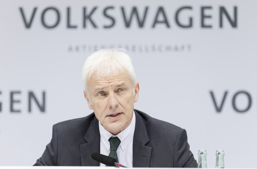 VW-Jahrespressekonferenz 2017: Konzernchef Matthias Müller.