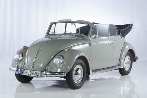 VW Käfer 1200 Cabriolet aus der „Zeithaus“-Sammlung der Autostadt in Wolfsburg. 