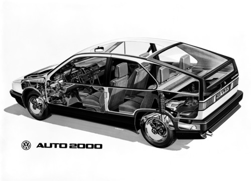 VW-Museum: Volkswagen Auto 2000 (1981): Phantombild.