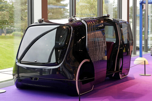 VW Sedric in der Sonderausstellung „Neue Mobilität – neu denken“ im Zeithaus der Autostadt.