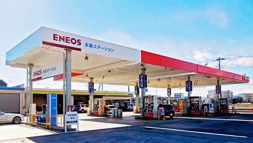 Wasserstoff-Tankstelle in Japan.
