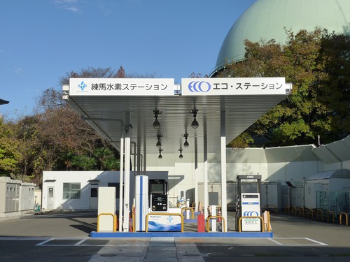 Wasserstoff-Tankstelle in Japan.