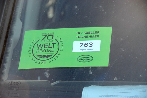 Weltrekord in Bad Kissingen: 632 Land Rover.
