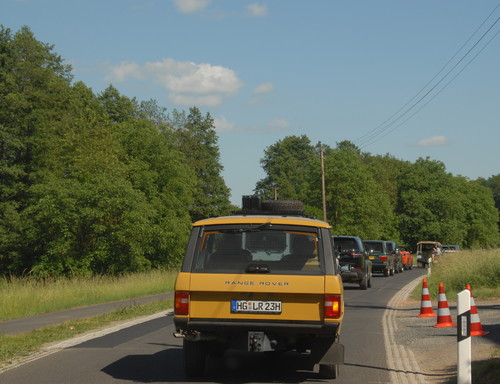 Weltrekord in Bad Kissingen: 632 Land Rover.