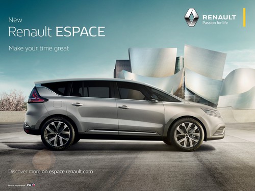 Werbung für den Renault Espace.