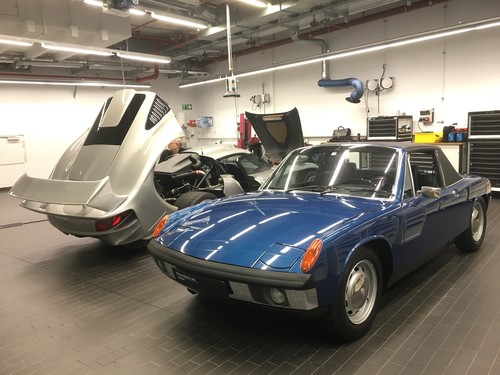 Werkstatt des Porsche-Museums: Porsche 914/6 (1969).
