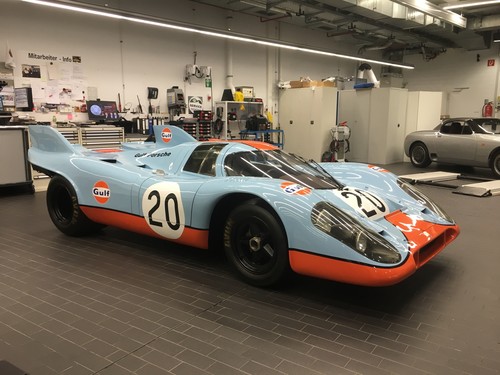 Werkstatt des Porsche Museums: Porsche 917 (1969).