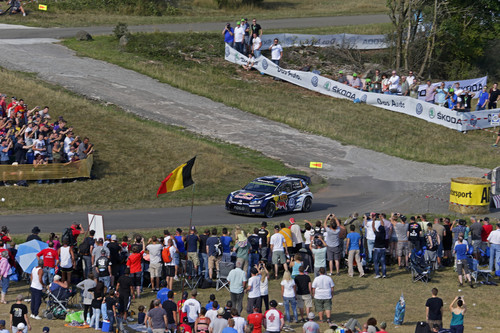 WRC-Rallye Deutschalnd: Wertungsprüfung „Panzerplatte“.