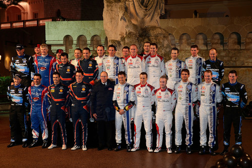 WRC Rallye Monte Carlo: alle Teams.