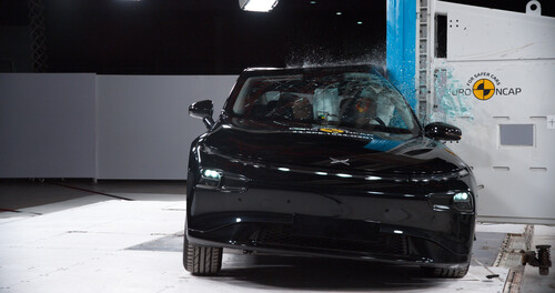 Xpeng P7 im Euro-NCAP-Crashtest.