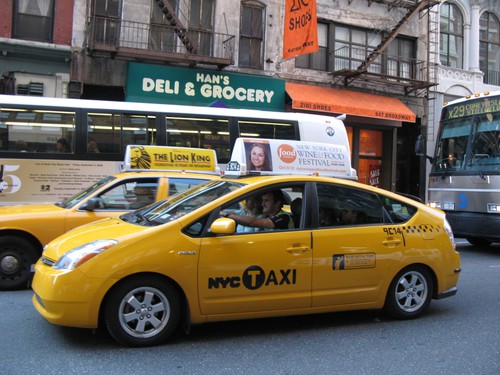 Yellow Cab in New York: Toyota Prius.