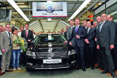 Zehn Millionen Volkswagen aus dem Werk Emden.