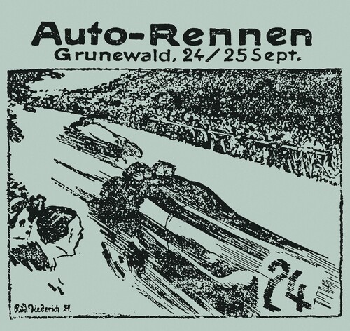 Zeitgenössische Werbung für die Eröffnung der Avus 1921.