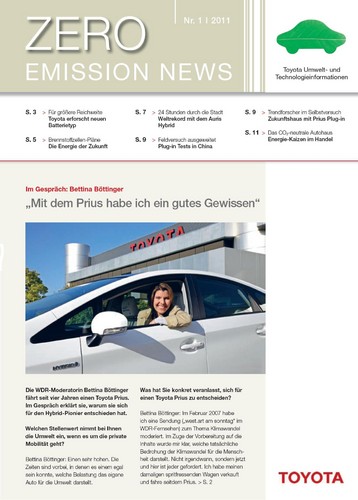 Zero Emission News von Toyota.