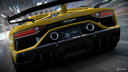 Zero-Light Online-Fahrzeugpräsentation: Lamborghini Huracán.