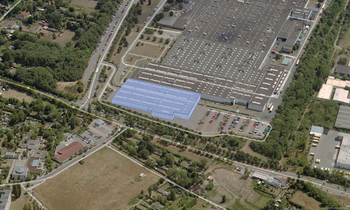 ZF erweitert das Getriebewerk Saarbrücken im Westen um eine neue Produktionshalle.