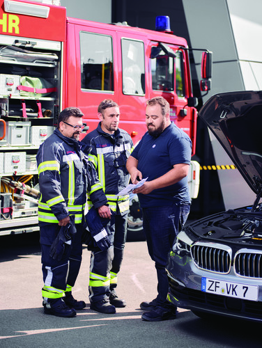 ZF-Training für Feuerwehrkräfte.