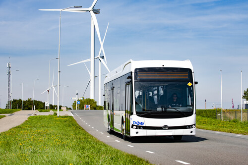 Zwölf-Meter-Elektrobus von BYD.