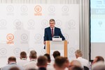 8. UNITI Forum Tankstellentechnik in Dresden: Verbandsvorsitzender Udo Weber während seiner Eröffnungsansprache.
